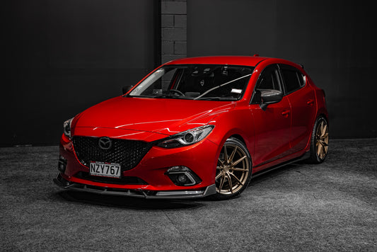 Mazda Axela Front Lip 2014-2019 'Carbon Look'