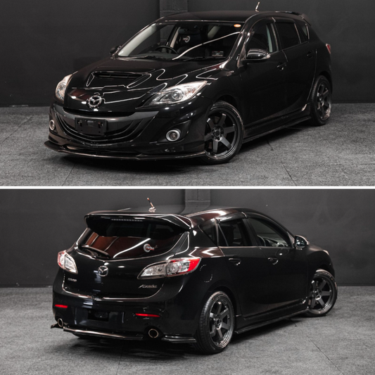 3-Piece Rear Lip for Mazda3 / MPS Hatch 10-13 (BL) - Dual Exhaust