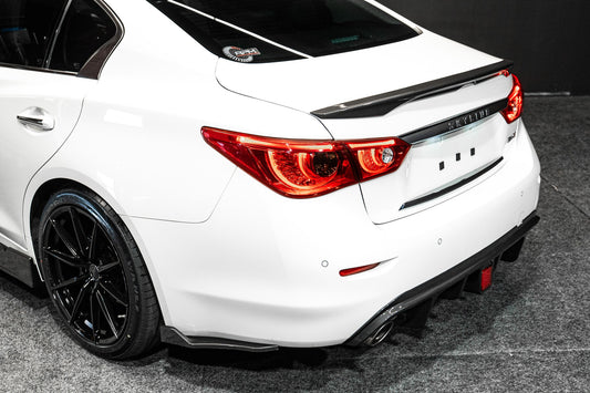 Nissan Skyline V37 / Infiniti Q50 Rear Spats 2014-2022 'Carbon Look'