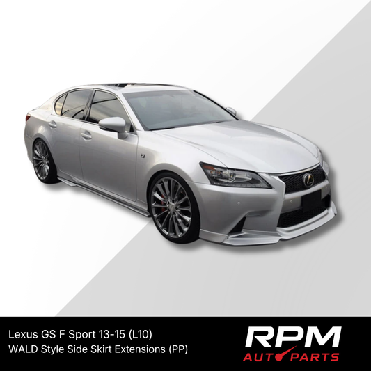 WALD Style Side Skirt Extensions for Lexus GS F Sport 13-15 (L10)