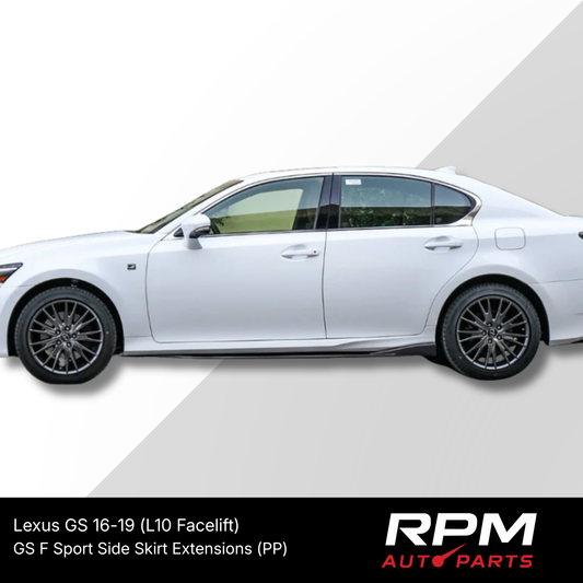 GS F Sport Side Skirt Extensions for Lexus GS 16-19 (L10 Facelift)