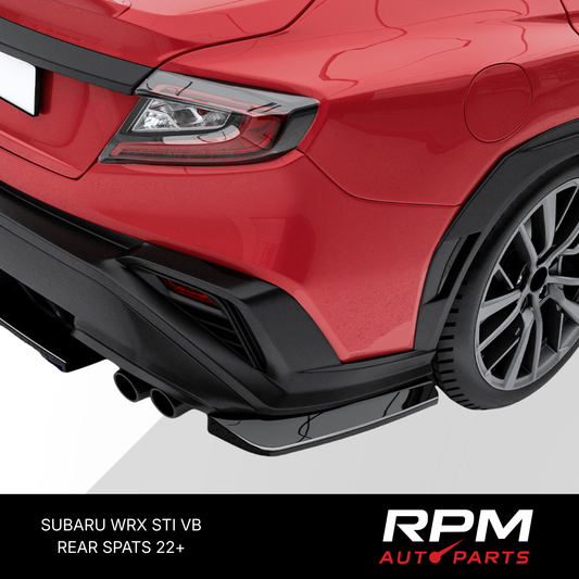 Subaru WRX 2022+ Rear Spats 'Gloss Black' (VB Chassis)