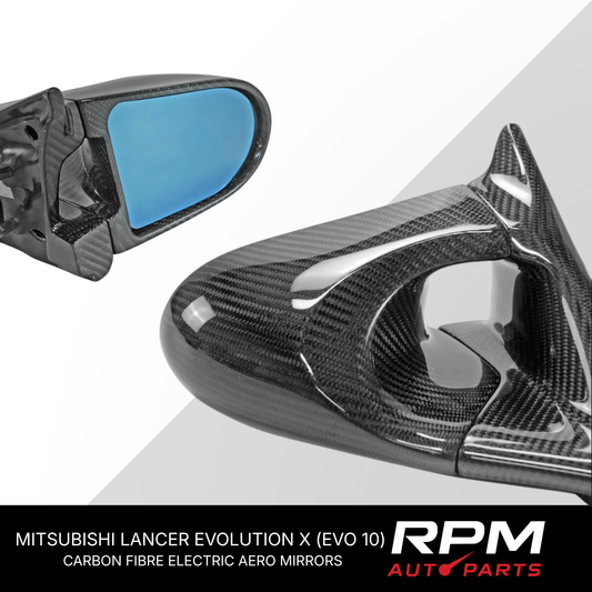 MITSUBISHI LANCER EVOLUTION X (EVO 10) CZ4A 07-16 CARBON FIBRE AERO MIRRORS
