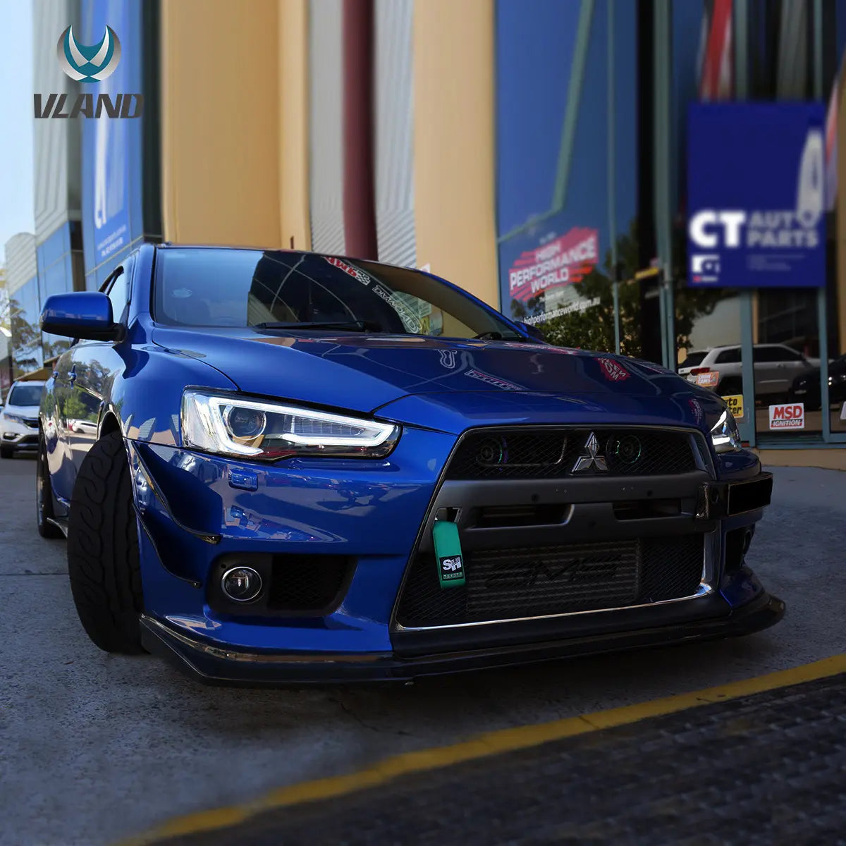 Mitsubishi Lancer / Evo X 2008–2017 LED Headlights with Demon Eyes