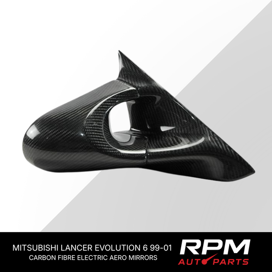 MITSUBISHI LANCER EVOLUTION VI (EVO 6) CP9A 99-01 CARBON FIBRE AERO MIRRORS