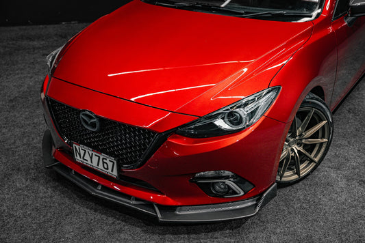 Mazda Axela Front Lip 2014-2019 'Carbon Look'
