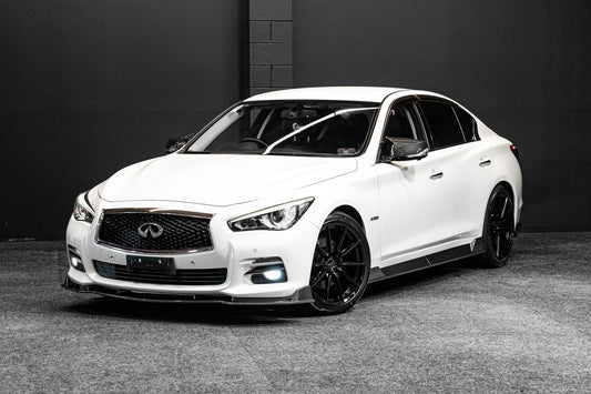 Nissan Skyline 350GT / Infiniti Q50 Front Lip 2014-2018 'Carbon Look'