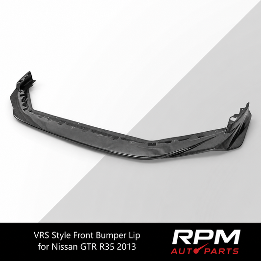 VRS Style Front Bumper Lip for Nissan GTR R35 2013 - Carbon Fibre
