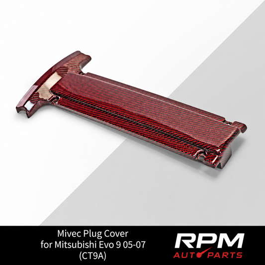 Mivec Plug Cover for Mitsubishi Evo 9 05-07 (CT9A) - Carbon Fibre