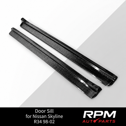 Door Sill for Nissan Skyline R34 98-02 - Carbon Fibre