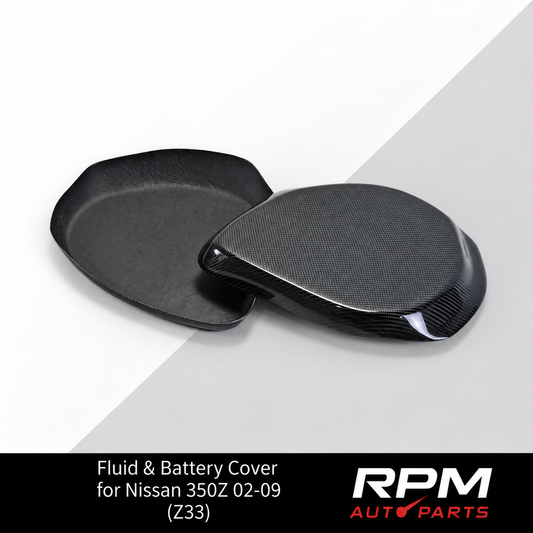 Fluid & Battery Cover for Nissan 350Z 02-09 (Z33) - Carbon Fibre