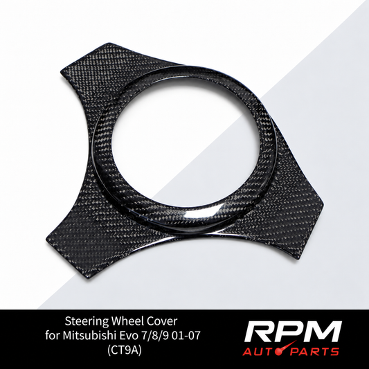 Steering Wheel Cover for Mitsubishi Evo 7/8/9 01-07 (CT9A) - Carbon Fibre