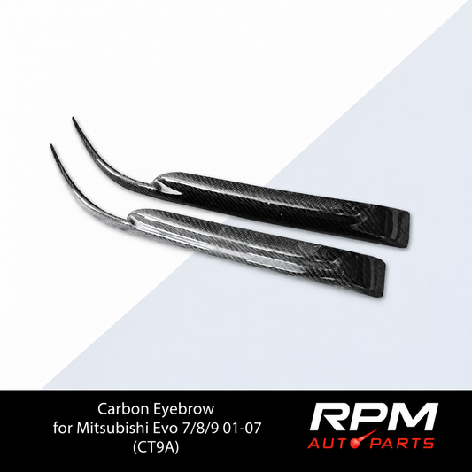 Carbon Fibre Eyebrow for Mitsubishi Evo 7/8/9 01-07 (CT9A)