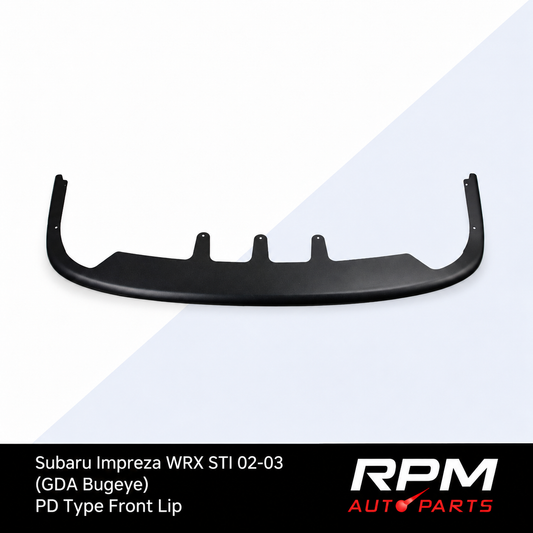 PD Type Front Lip for Subaru Impreza WRX STI 02-03 (GDA Bugeye) - Matt Black