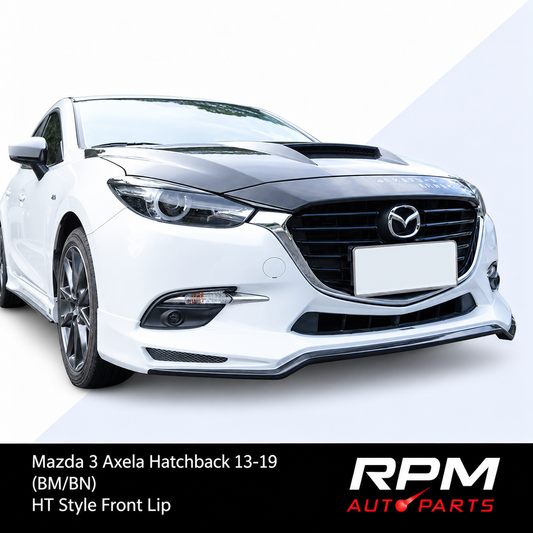 HT Style Front Lip for Mazda 3 Axela Hatchback 13-19 (BM/BN) - 'FRP'