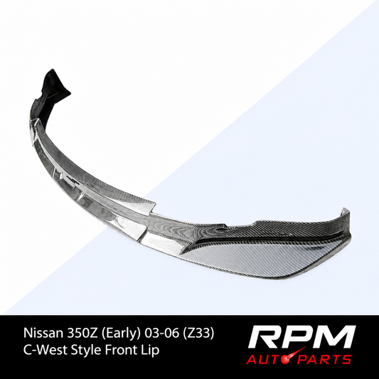 C-West Style Front Lip for Nissan 350Z (Early) 03-06 (Z33) - Carbon Fibre