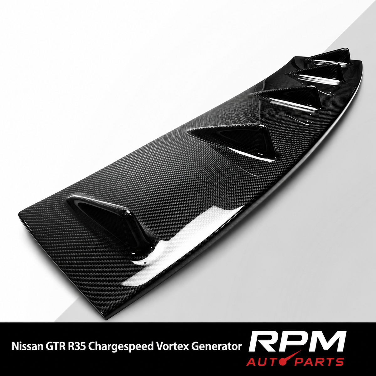 Carbon fibre look vortex generator for Nissan GT-R R35