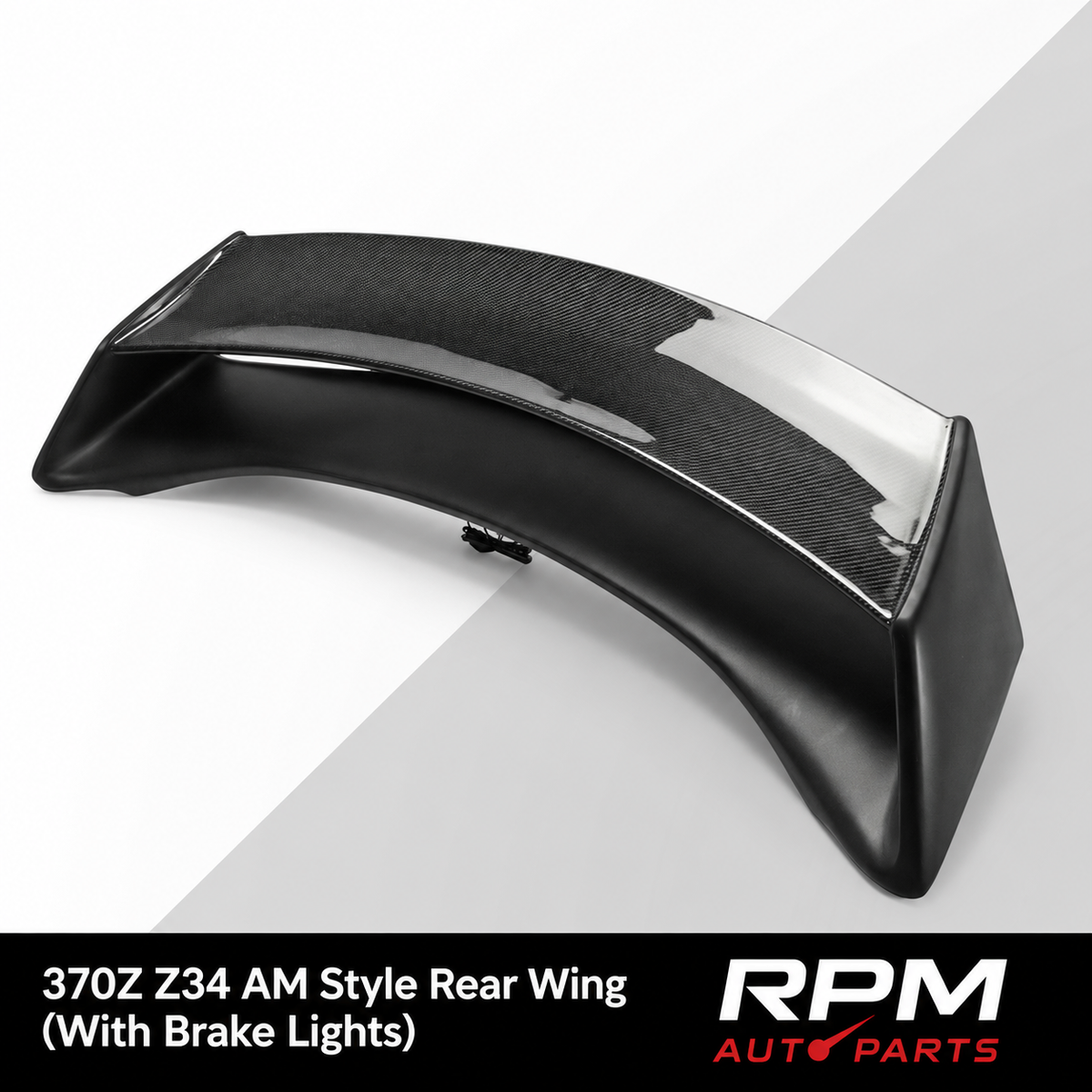 AM style rear wing with brake lights for Nissan 370Z Z34