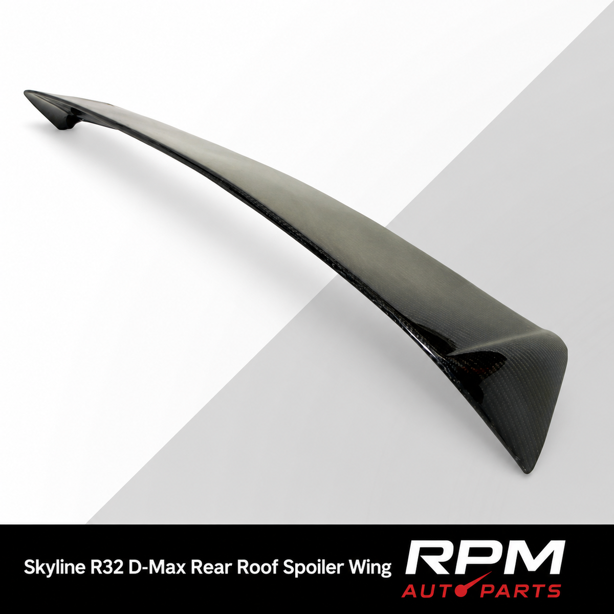 Carbon fibre D-Max rear roof spoiler wing for Nissan Skyline R32