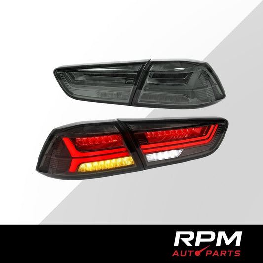 Mitsubishi Lancer / Evo X 2008–2018 LED Tail Lights V2 'Smoked Lens'