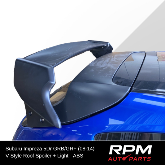 V Style Roof Spoiler with Brake Light for Subaru Impreza WRX STI Hatch 08-14 (GRB)