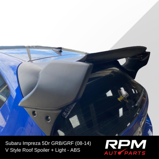 V Style Roof Spoiler with Brake Light for Subaru Impreza WRX STI Hatch 08-14 (GRB)