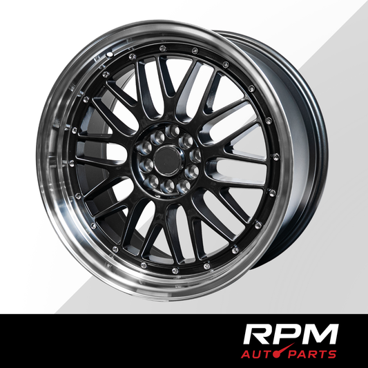 19" RPM RS8 | Gloss Black w/ Machined Lip