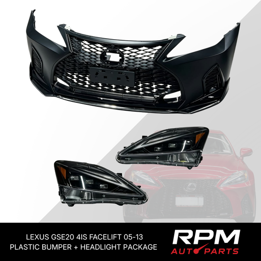 Lexus IS250 / IS350 (XE20) 2006-2013 Facelift Bumper Upgrade + LED Headlight Package