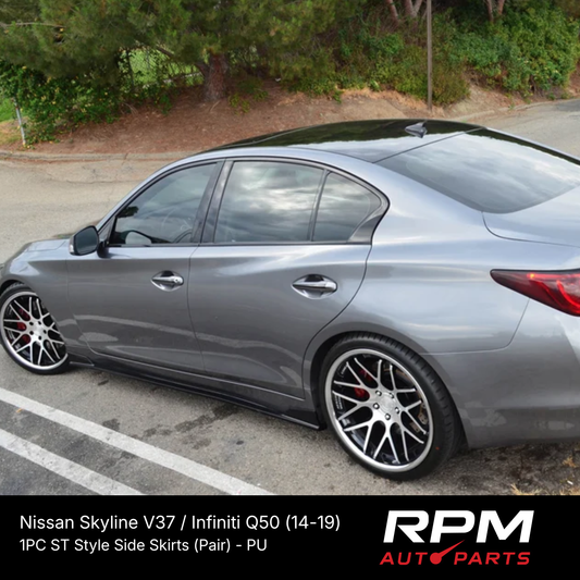 ST Style Side Skirts for Nissan Skyline V37 / Infiniti Q50 (14-19) - PU
