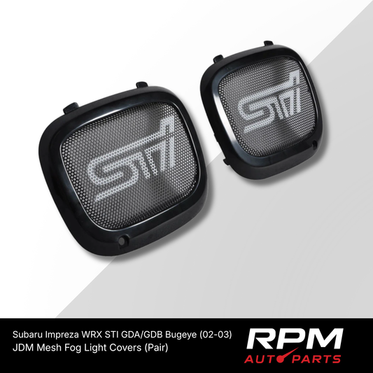 JDM Mesh Fog Light Covers for Subaru Impreza WRX STI GDA/GDB Bugeye (02-03)