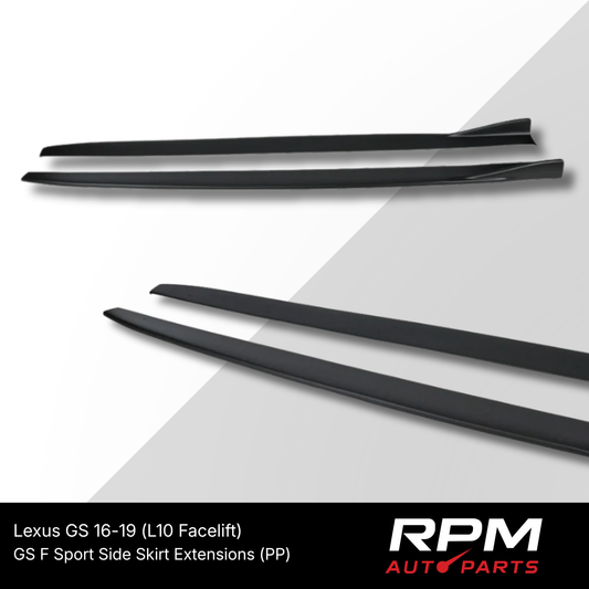 GS F Sport Side Skirt Extensions for Lexus GS 16-19 (L10 Facelift)