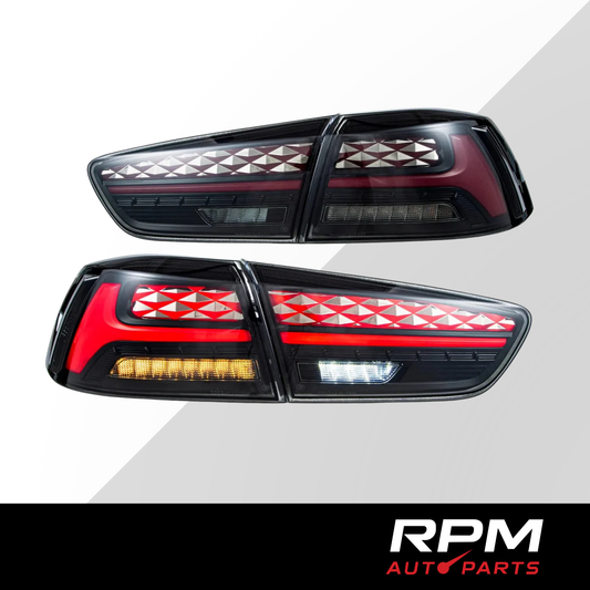 Mitsubishi Lancer / Evo X 2008–2018 LED Tail Lights 'Smoked Lens'