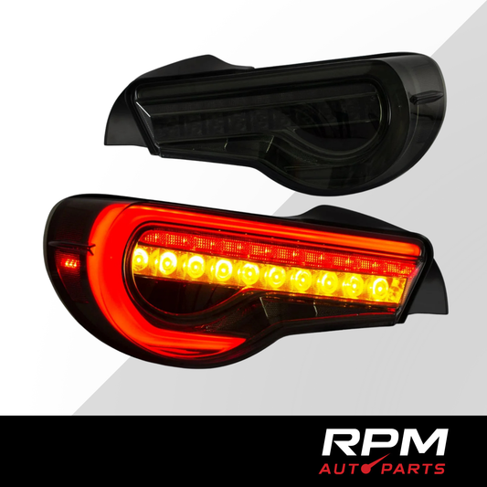 Toyota 86 / GT86 / Subaru BRZ 2012–2020 LED Tail Lights 'Smoked / Red Lens'