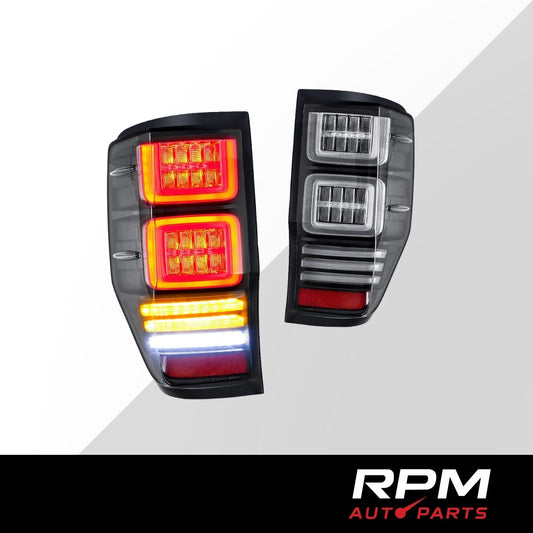 Ford Ranger T6 2012–2020 Full LED Tail Lights 'Smoked Lens'