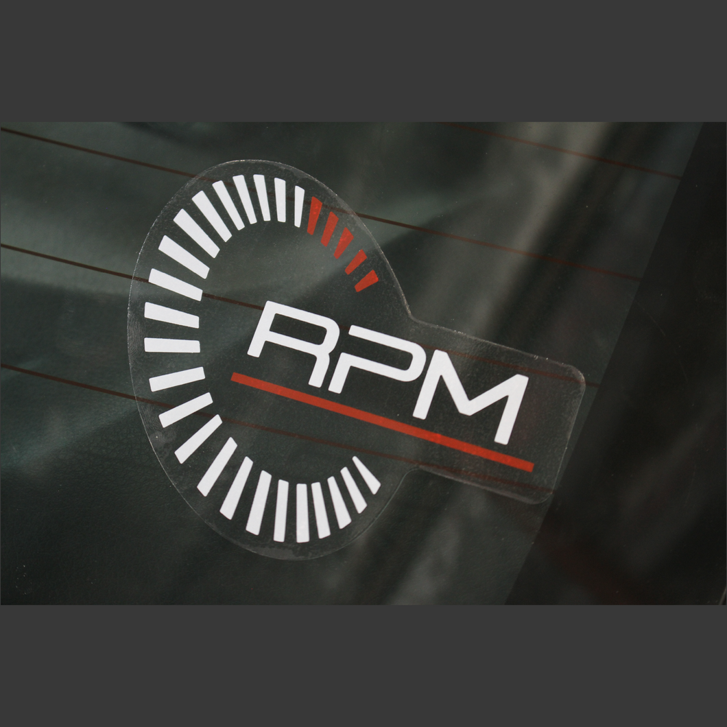 RPM Window Decal